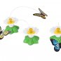 8 x 5.5cm 1 Pcs Electric Rotating Colorful Butterfly Funny Cat Toys Pet Seat ScratchToy