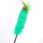 1Pcs 55cm Random color Feather Wand Stick Catcher Teaser Toy Pet Kitten Jumping Train Aid Fun