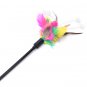 New 1PC Fashion & Hot Cat Play Feather Teaser rod wand flexible fun long toy 50cm