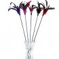 Random Color delivery Fun Kitten Hand Created Toy Cat Feather Bell Wand Teaser Rod Bead