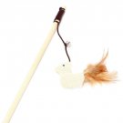Cat Toys interactive With Bells Elastic Rod Has a Funny Cat Mouse Chick Feather