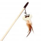 Cat Toys interactive With Bells Elastic Rod Has a Funny Cat Mouse Triangle Feather