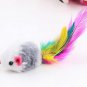Funny Pet Cat Toys Feather False Mouse Bottom Sucker Cat Kitten Playing Pets Seat Scratch Toy