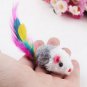 Funny Pet Cat Toys Feather False Mouse Bottom Sucker Cat Kitten Playing Pets Seat Scratch Toy