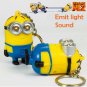LED light up toys Cartoon Minions A1 keychain with sound Funny toy