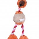 Pet Dog Toys Bird Duck Shape Plush Puppy Cat Squeaker Toys (Orange)