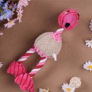 Pet Dog Toys Bird Duck Shape Plush Puppy Cat Squeaker Toys (Pink)