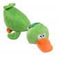 Pet Puppy Dog Toys Plush Duck Shaped Sound Squeaker Chewing Toys (Green)