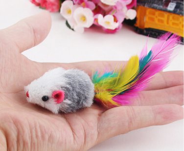 5pcs/lot Funny False Mouse Rat Toys for Cat Kitten Colorful Plush Mini Mouse Toys