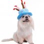 Dog Birthday Hat With Cake & Candles Design Pets Puppy Cap Cute Party Costume (Blue)