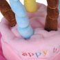 Dog Birthday Hat With Cake & Candles Design Pets Puppy Cap Cute Party Costume (Pink)