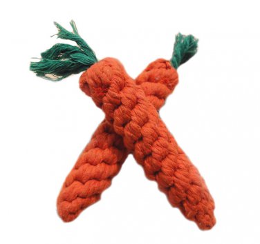 Lovely Carrot Shape Pets Dog Puppy Toys Cotton Wool Pet Kitten Cat Rabbit Chewing Toys