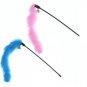 Randomly color Turkey Feather Wand Stick For Cat Catcher Teaser Toy For Pet