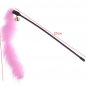 Randomly color Turkey Feather Wand Stick For Cat Catcher Teaser Toy For Pet