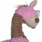 Cute Little Horse Stripe Design Dog Toys Soft Warm Pets Cat Puppy Chew Squeaker Toy (Pink)