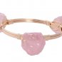 Elegant Style Gold Color Bracelets Natural Stone Purple Pink Quartz Crystal Bracelet Bangles YB775