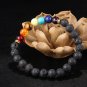 Mutlicolor Design Mens Bracelets Lava 7 Chakra Healing Balance Beads Bracelet
