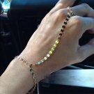 Handmade European Style Gold Bracelet Copper Sequins Finger Bracelet