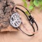 Vintage Hollow Tree of Life Shell Bracelet Bangle Ancient Adjustable Bronze Bangles (Red Copper)