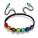 Hand Woven Healing Balance Bracelet Natural Stone 7 Chakra Stone Bracelet (7)