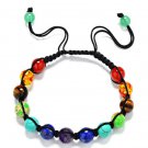 Hand Woven Healing Balance Bracelet Natural Stone 7 Chakra Stone Bracelet (13)