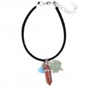 Handmade 3pcs Pendant With Tassel Bullet Shape Opal Charm Bohemia Charm Bracelet (Glidstone)