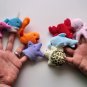 10PC/Set Cute Cartoon Animal Finger Puppet Plush Toys Baby Favor Dolls Hand Puppet