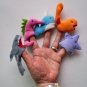 10PC/Set Cute Cartoon Animal Finger Puppet Plush Toys Baby Favor Dolls Hand Puppet