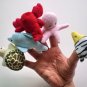 10PC/Set Cute Cartoon Animal Finger Puppet Plush Toys Baby Favor Dolls Hand Puppet