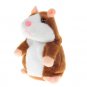 Hot Talking Hamster Plush Toy Cute Speak Talking Sound Record Hamster Talking Toys (Light Brown)