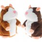Hot Talking Hamster Plush Toy Cute Speak Talking Sound Record Hamster Talking Toys (Coffee)