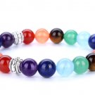 7 Chakra Bracelets Bangle Colors Mixed Healing Crystals Birthstone Chakra Pray Mala Bracelet (4)