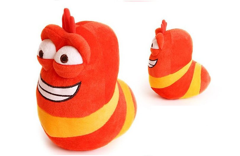 20cm Red Larvar Fun Insect Slug Creative Larva Plush Toys Stuffed Doll