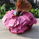 100Pcs Reusable PVC T-type Garden Plant Labels Waterproof Nursery Flower Tag Marker (Pink)