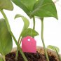 100Pcs Reusable PVC T-type Garden Plant Labels Waterproof Nursery Flower Tag Marker (Pink)