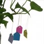 100Pcs Reusable PVC T-type Garden Plant Labels Waterproof Nursery Flower Tag Marker (Blue)