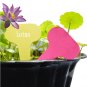 50pcs Plastic Label Garden Garden Flowers Potted Plant Nursery Signs Prompt Card (White)
