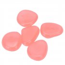 100pcs/bag Luminous Pebbles Stones Glow In The Dark Garden Ornaments (Orange Red)