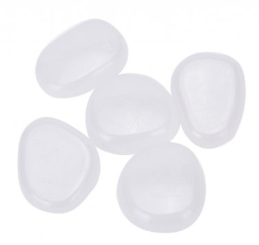 100pcs/bag Luminous Pebbles Stones Glow In The Dark Garden Ornaments (White)