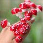 10X Mini Red Mushroom Micro Fairy Garden Decor Ornament Bonsai DIY Craft Fashion