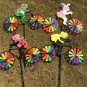Animal Cycling Shape Creative Multicolor Wind Spinner Whirligig Garden Windmill Cloth