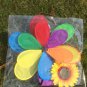Double Layer Peacock Laser Sequins Windmill Colourful Wind Spinner Home Garden (Purple)