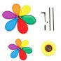 Double Layer Peacock Laser Sequins Windmill Colourful Wind Spinner Home Garden (Purple)