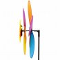Double Layer Peacock Laser Sequins Windmill Colourful Wind Spinner Home Garden (Purple)