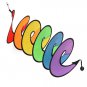 1PC Rainbow Spiral Windmill Tent Colorful Wind Spinner Garden Home Decorations New -Y102