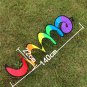 1PC Rainbow Spiral Windmill Tent Colorful Wind Spinner Garden Home Decorations New -Y102