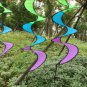 1PC Rainbow Spiral Windmill Tent Colorful Wind Spinner Garden Home Decorations New -Y102