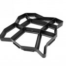 Plastic path maker mold 40*40cm manually paving cement brick stone road concrete molds (A)