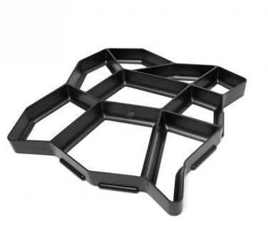 Plastic path maker mold 40*40cm manually paving cement brick stone road concrete molds (A)