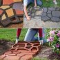 Plastic path maker mold 40*40cm manually paving cement brick stone road concrete molds (A)